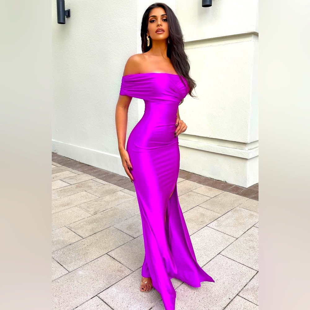 FASHION NOVA Ignore The Romance Maxi Dress – Purple